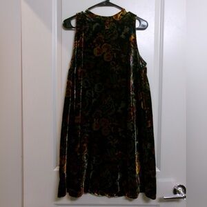 LOFT Velvet Sleeveless Dress